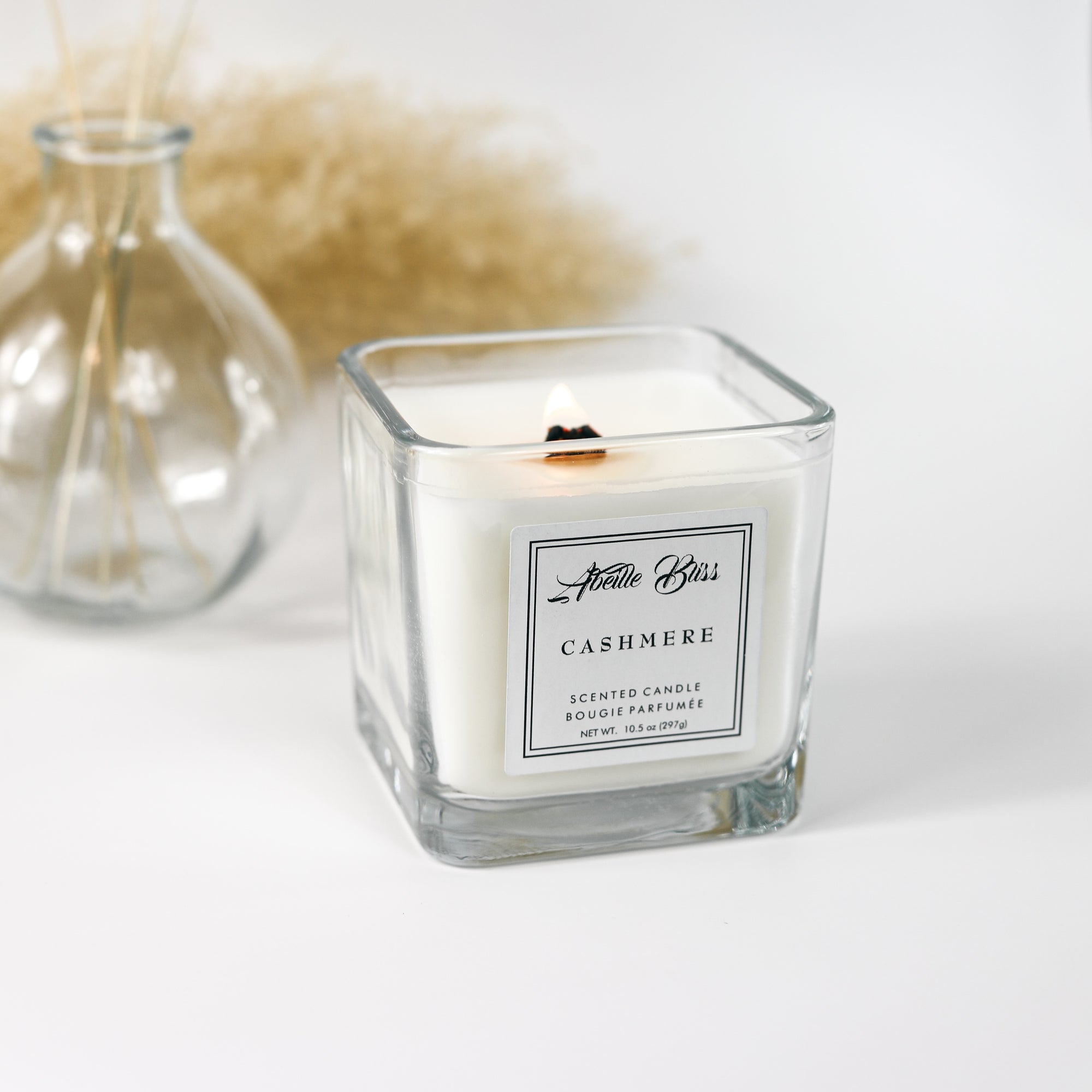Cashmere Luxury Wood Wick Coconut Soy Wax Candle