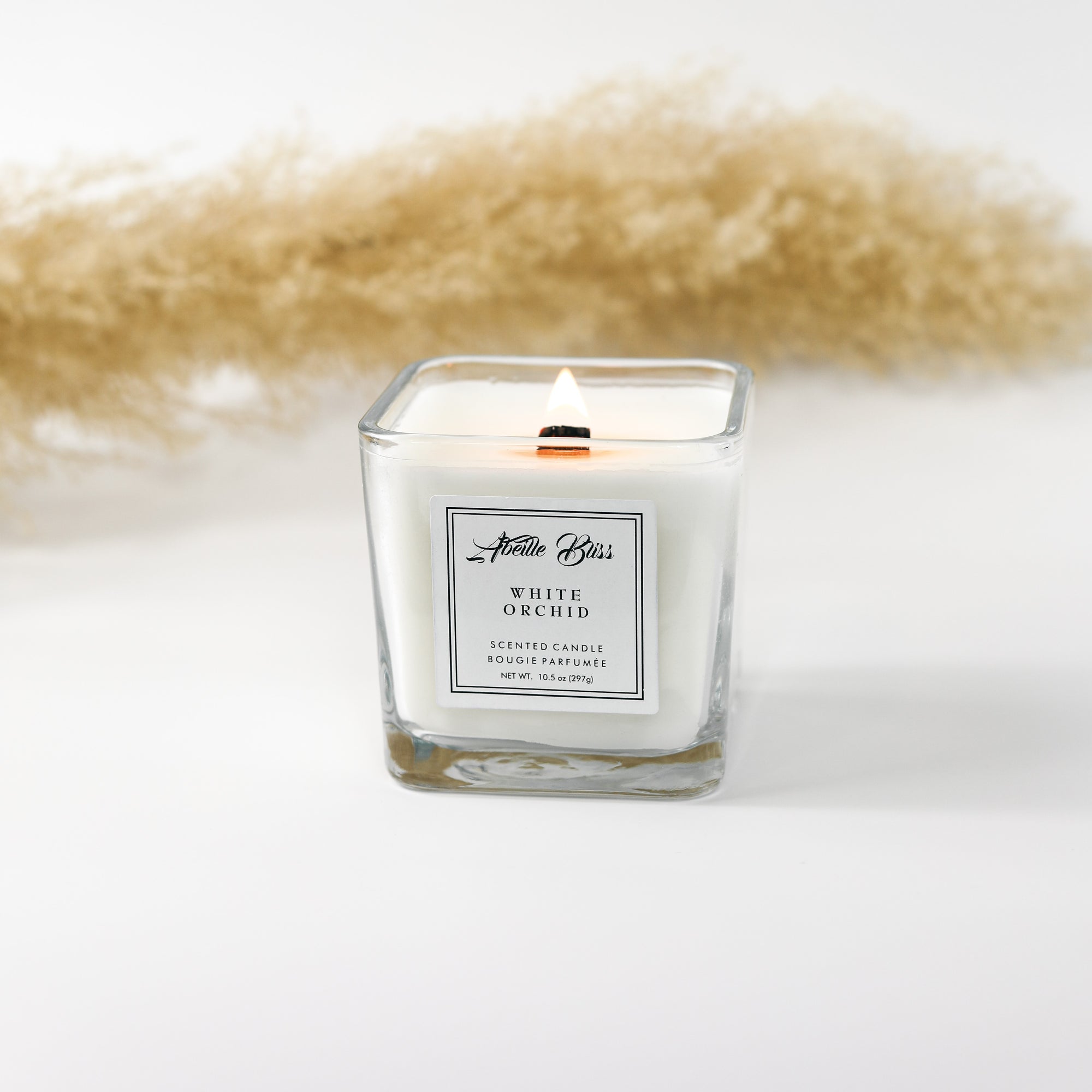 White Orchid Luxury Wood Wick Candle