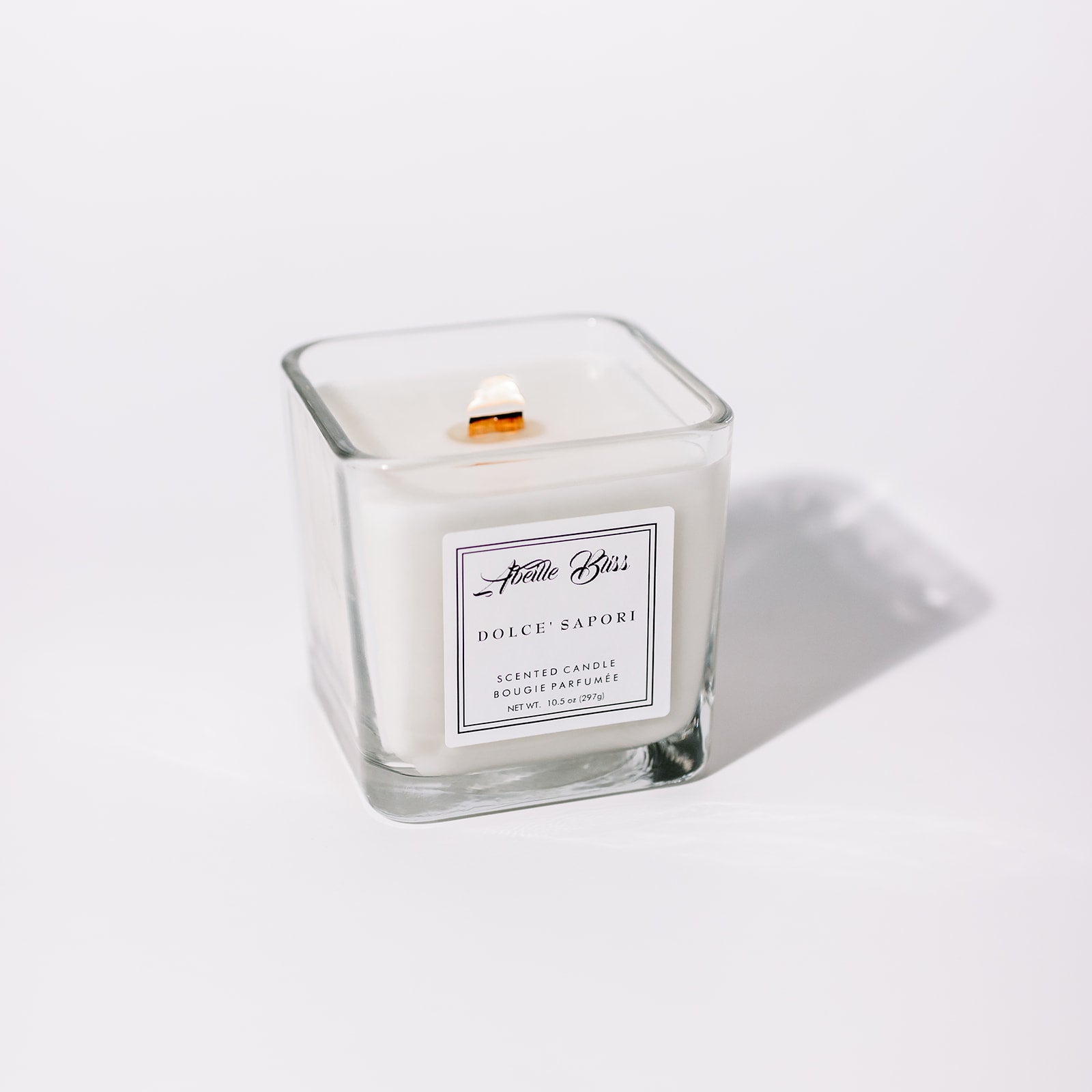 Dolce Sapori Luxury Wood Wick Coconut Soy Candle