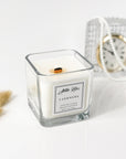 Cashmere Luxury Wood Wick Coconut Soy Wax Candle