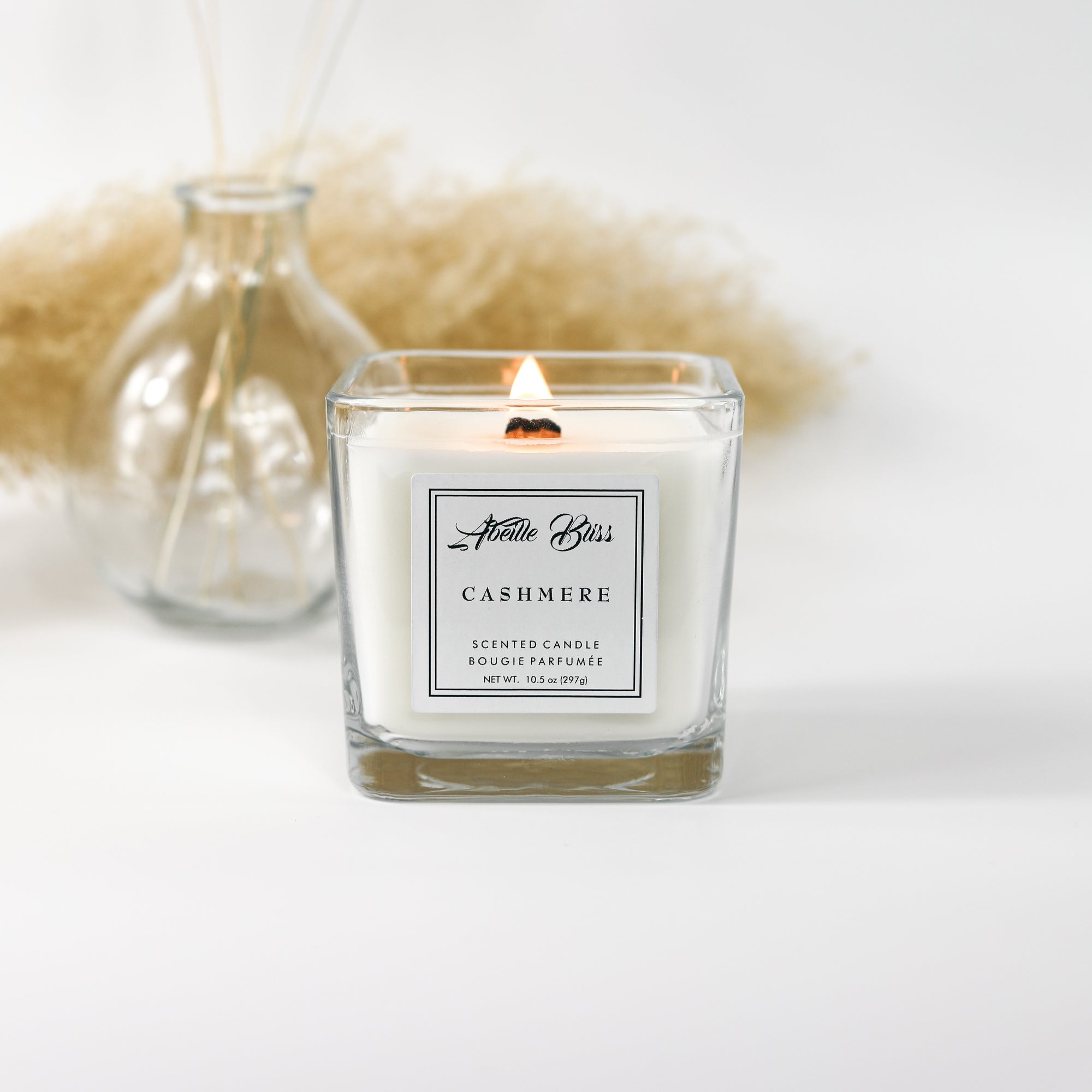 Cashmere Wood Wick Luxury Coconut Soy Wax Candle