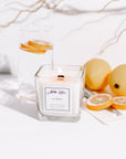 Lemon Wooden Wick Coconut Soy Wax Luxury Candle