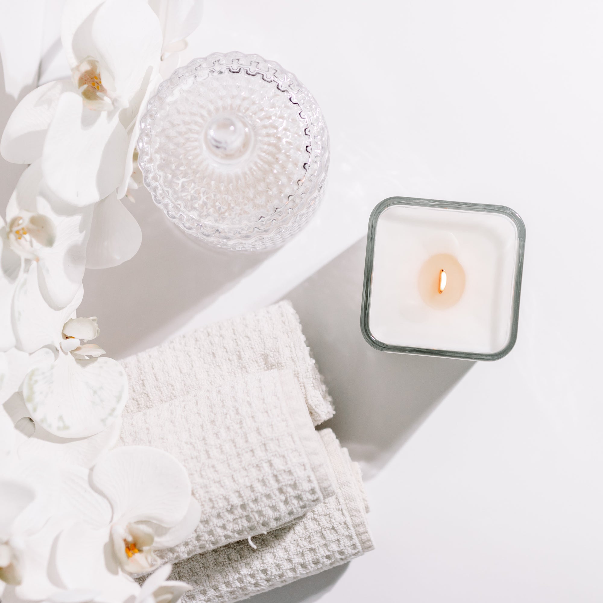 Saleccia Bleu Wooden Wick Coconut Soy Wax Luxury Candle