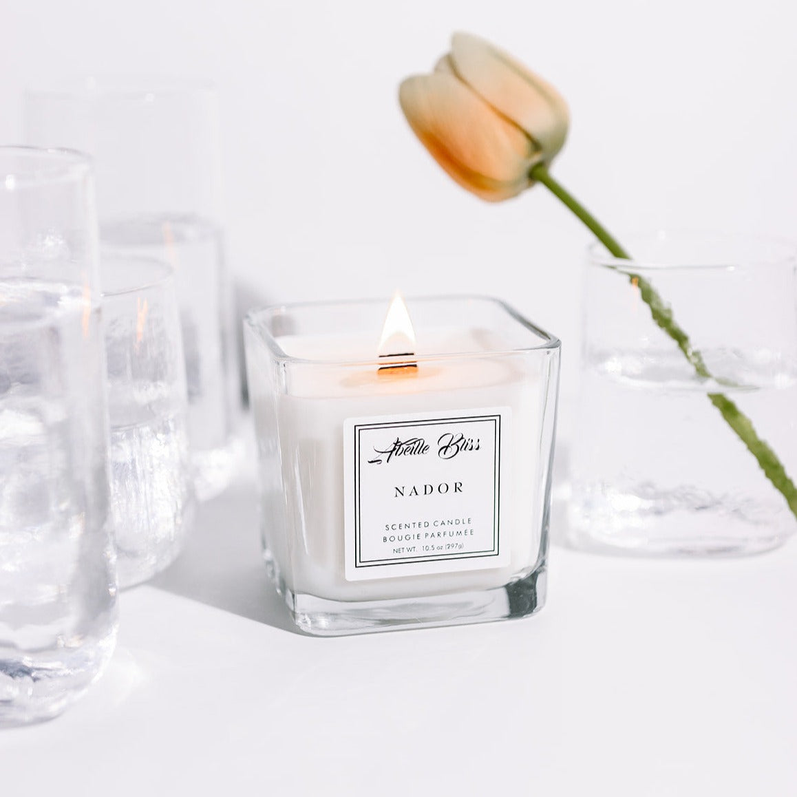 Nador Wooden Wick Coconut Soy Wax Luxury Candle