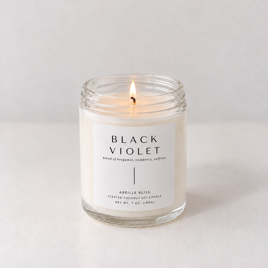 Black Violet Candle