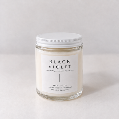 Black Violet Candle