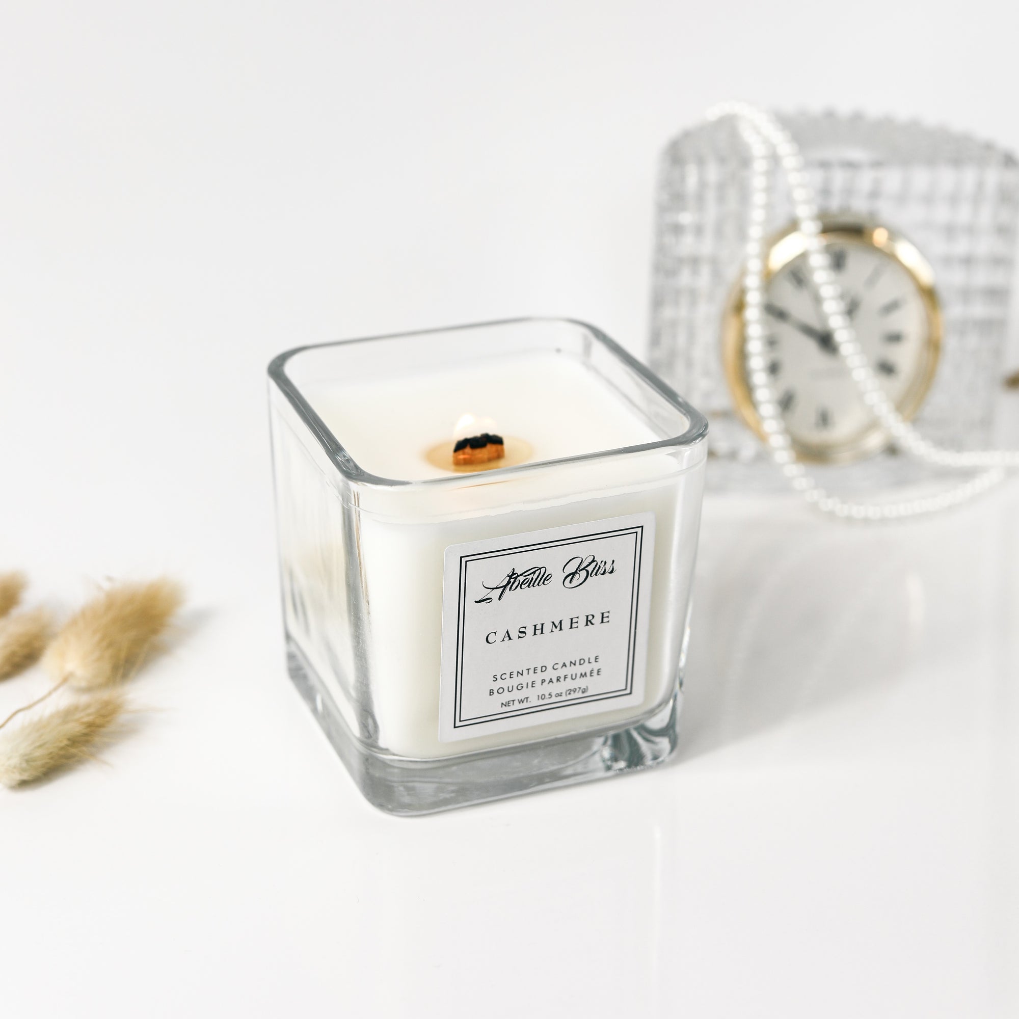 Cashmere Luxury Wood Wick Coconut Soy Wax Candle