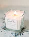 Lavender Vanilla Wood Wick Coconut Soy Wax Luxury Candle